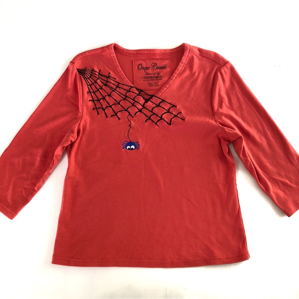 Vintage Onque Casuals Halloween top size XL